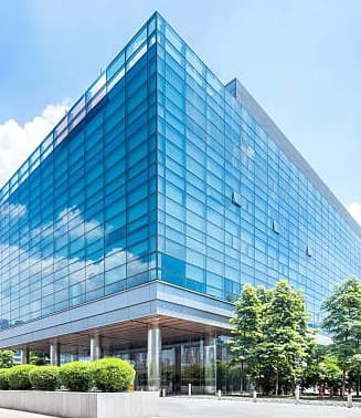 Commercial glass tower maintained by Grace Facility Management Service